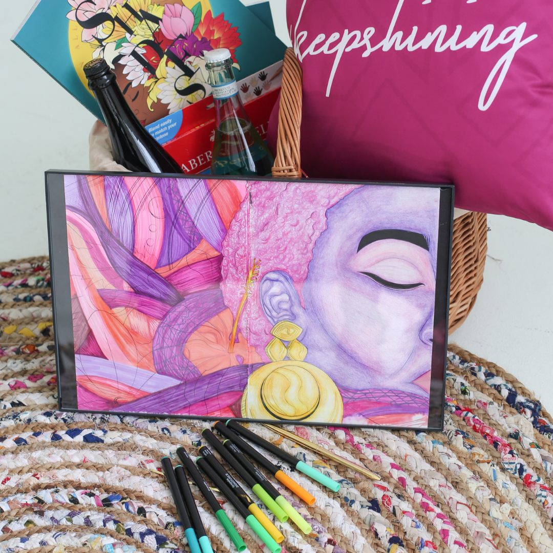 Frizzy Vibes Mini Coloring Book – Shine In All Shades