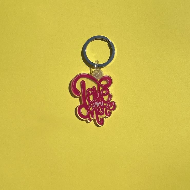 Love You More Acrylic Keychain - Shine In All Shades 