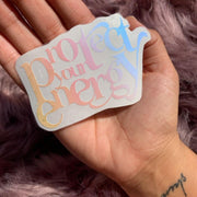 Protect Your Energy Vinyl Affirmation - Shine In All Shades #KeepShining