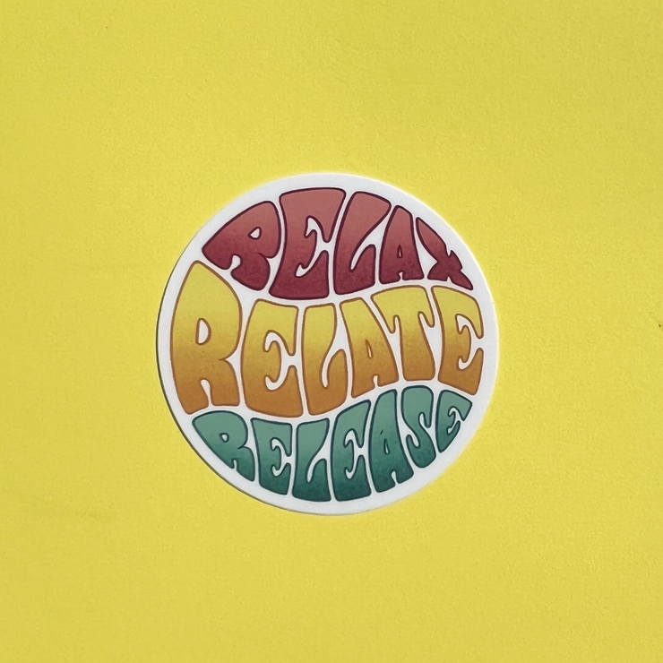 Relax Relate Release Sticker - Shine In All Shades 
