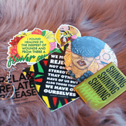A Flower Grew Clear Sticker | Ray Williams - Shine In All Shades #KeepShining